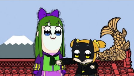 Ninja Batman x Poputepipikku Kindan no Collab CM poster